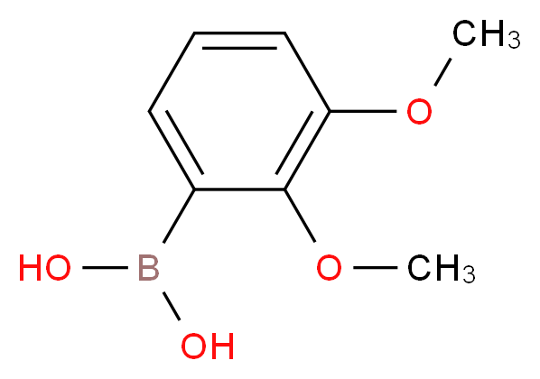 2,3-二甲氧基苯硼酸_分子结构_CAS_40972-86-9)