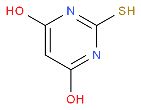 4,6-Dihydroxy-2-mercaptopyrimidine_分子结构_CAS_504-17-6)