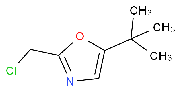 5-tert-butyl-2-(chloromethyl)oxazole_分子结构_CAS_224441-73-0)