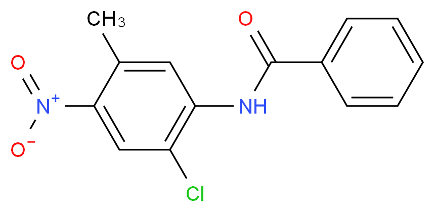 N-(2-chloro-5-methyl-4-nitrophenyl)benzamide_分子结构_CAS_206986-83-6