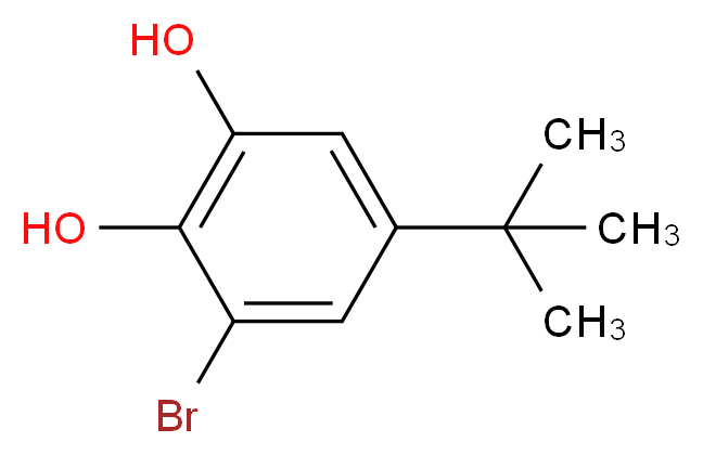 3-bromo-5-tert-butylbenzene-1,2-diol_分子结构_CAS_38475-36-4)
