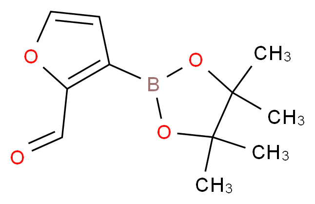 2-Formylfuran-3-boronic acid pinacol ester_分子结构_CAS_)