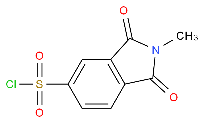 2-methyl-1,3-dioxo-2,3-dihydro-1H-isoindole-5-sulfonyl chloride_分子结构_CAS_503469-97-4