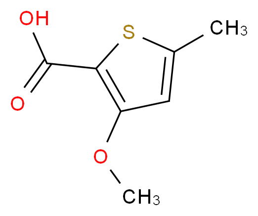 3-methoxy-5-methylthiophene-2-carboxylic acid_分子结构_CAS_83261-26-1