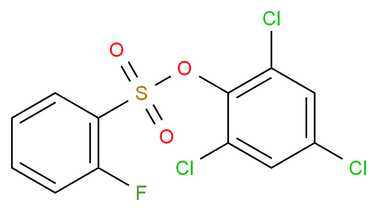 2,4,6-Trichlorophenyl 2-fluorobenzenesulfonate_分子结构_CAS_)