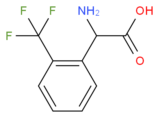 2-(三氟甲基)-DL-苯基甘氨酸_分子结构_CAS_240490-00-0)