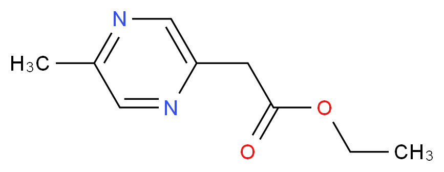 ethyl 2-(5-methylpyrazin-2-yl)acetate_分子结构_CAS_431071-65-7)