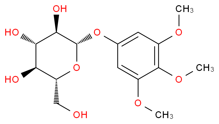 (2R,3S,4S,5R,6S)-2-(hydroxymethyl)-6-(3,4,5-trimethoxyphenoxy)oxane-3,4,5-triol_分子结构_CAS_41514-64-1