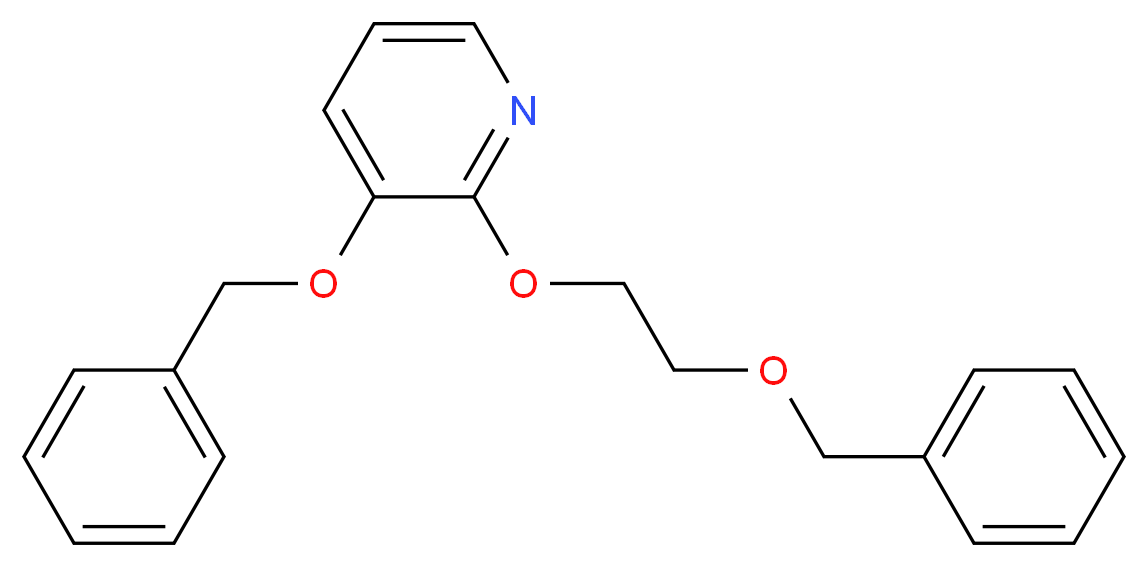 3-(benzyloxy)-2-[2-(benzyloxy)ethoxy]pyridine_分子结构_CAS_156840-57-2