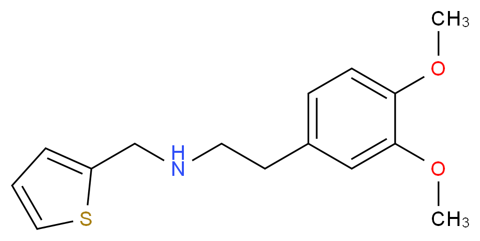 [2-(3,4-Dimethoxy-phenyl)-ethyl]-thiophen-2-yl-methyl-amine_分子结构_CAS_502935-35-5)