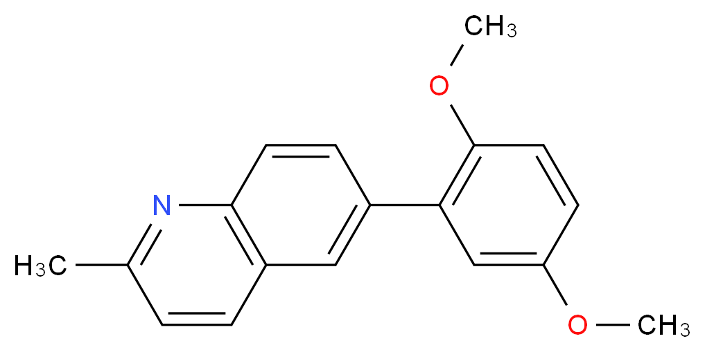 6-(2,5-dimethoxyphenyl)-2-methylquinoline_分子结构_CAS_)