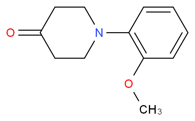 1-(2-methoxyphenyl)piperidin-4-one_分子结构_CAS_218610-31-2