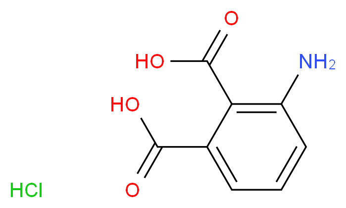 3-aminobenzene-1,2-dicarboxylic acid hydrochloride_分子结构_CAS_6946-22-1