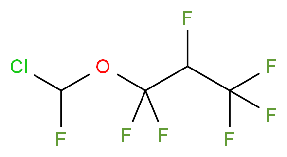 1-[chloro(fluoro)methoxy]-1,1,2,3,3,3-hexafluoropropane_分子结构_CAS_56860-86-7
