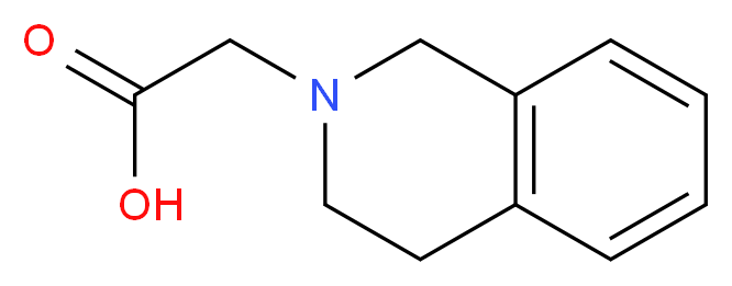 2-(1,2,3,4-tetrahydroisoquinolin-2-yl)acetic acid_分子结构_CAS_731810-79-0