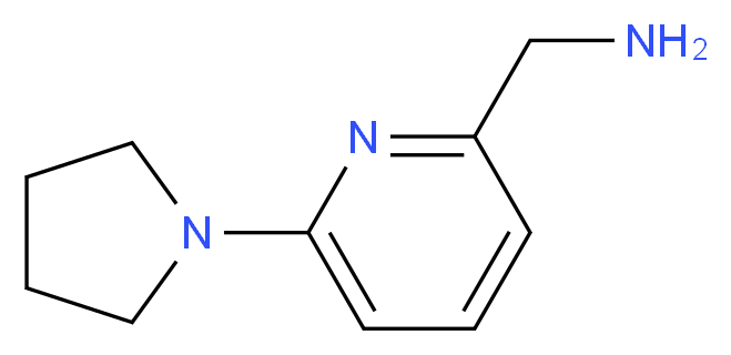 2-(Aminomethyl)-6-(pyrrolidin-1-yl)pyridine_分子结构_CAS_868755-49-1)