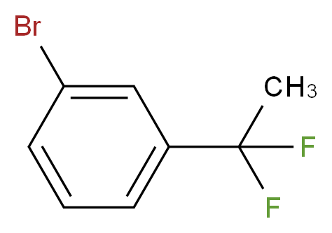 1-bromo-3-(1,1-difluoroethyl)benzene_分子结构_CAS_445303-70-8