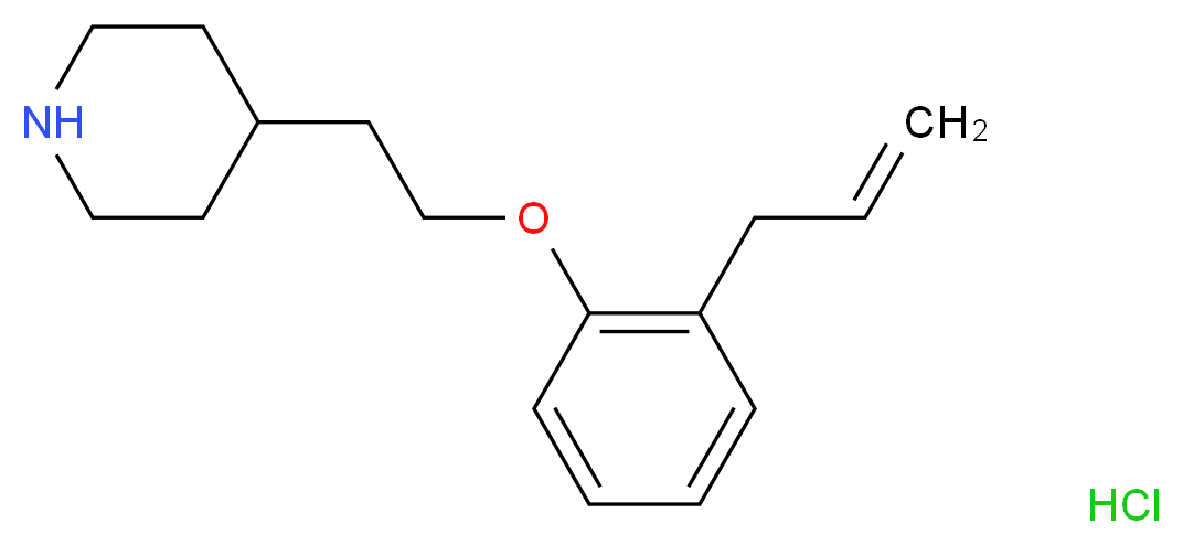 4-[2-(2-Allylphenoxy)ethyl]piperidine hydrochloride_分子结构_CAS_)