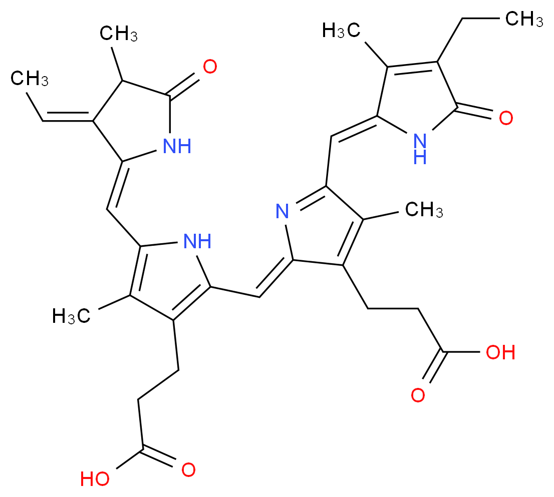 rac-Phycocyanobilin_分子结构_CAS_215871-76-4)