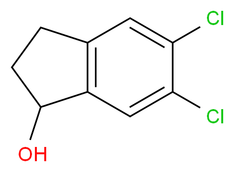 5,6-Dichloro-2,3-dihydro-1H-inden-1-ol_分子结构_CAS_130569-31-2)