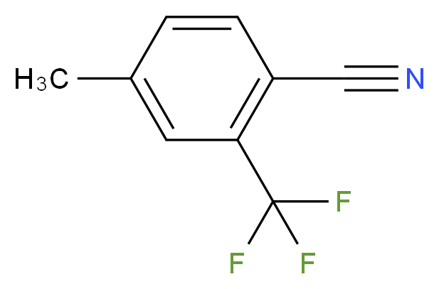 4-甲基-2-(三氟甲基)苯腈_分子结构_CAS_261952-05-0)