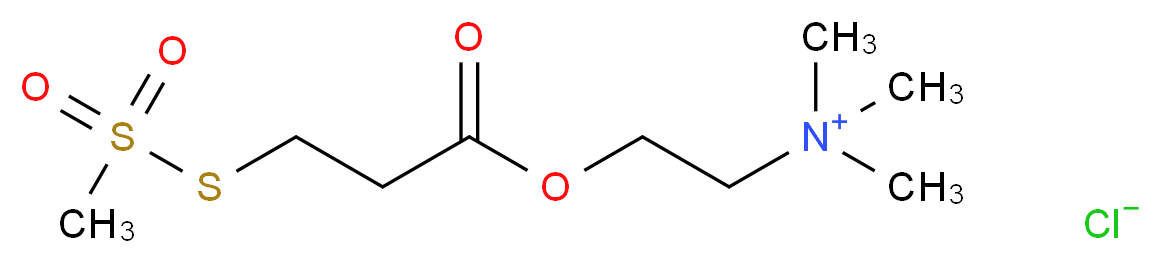 2-Carboxyethyl Methanethiosulfonate, Choline Ester Chloride Salt_分子结构_CAS_1219378-82-1)