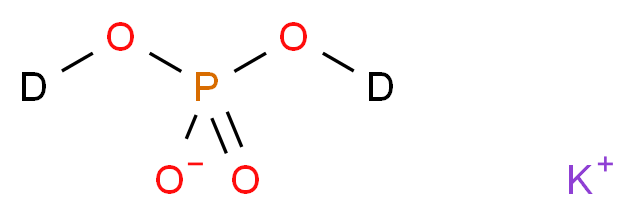 potassium dihydrogen (<sup>2</sup>H<sub>2</sub>)phosphate_分子结构_CAS_13761-79-0