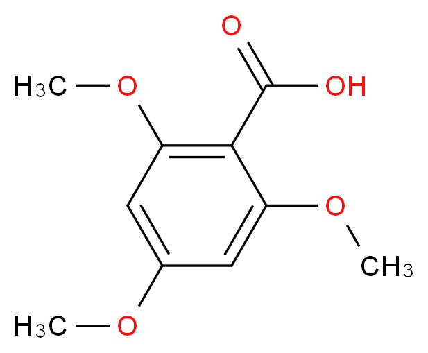 2,4,6-三甲氧基苯甲酸_分子结构_CAS_570-02-5)