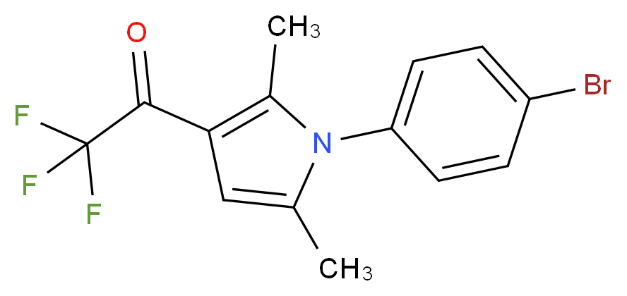 1-[1-(4-Bromophenyl)-2,5-dimethyl-1H-pyrrol-3-yl]-2,2,2-trifluoro-1-ethanone_分子结构_CAS_95337-69-2)