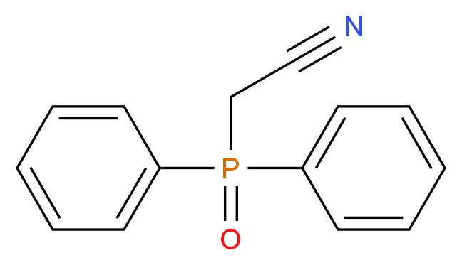 (Diphenyl-phosphinoyl)-acetonitrile_分子结构_CAS_23040-22-4)