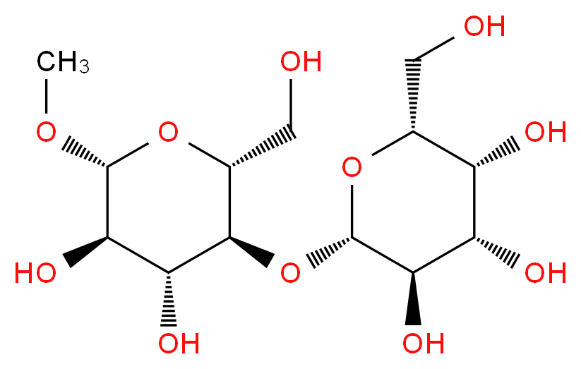 Methyl 4-O-β-D-galactopyranosyl-β-D-glucopyranoside_分子结构_CAS_7216-69-5)