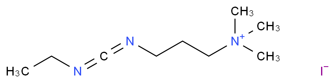 (3-{[(ethylimino)methylidene]amino}propyl)trimethylazanium iodide_分子结构_CAS_22572-40-3