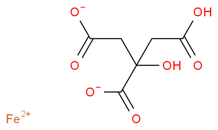 Iron(II) citrate_分子结构_CAS_23383-11-1)