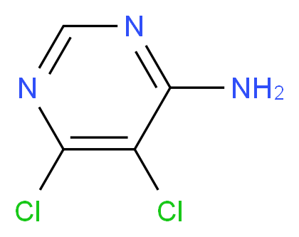 5,6-dichloropyrimidin-4-amine_分子结构_CAS_)