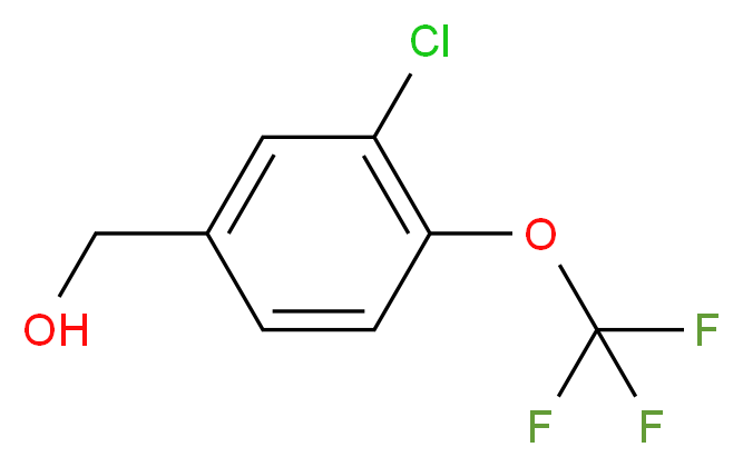 3-Chloro-4-(trifluoromethoxy)benzyl alcohol_分子结构_CAS_)