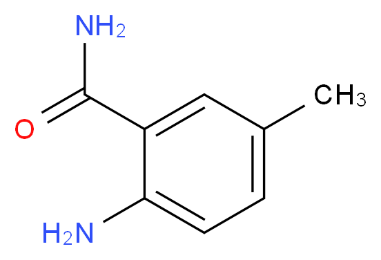 2-amino-5-methylbenzamide_分子结构_CAS_40545-33-3