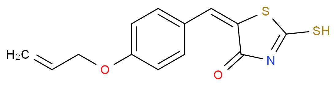 (5E)-5-[4-(Allyloxy)benzylidene]-2-mercapto-1,3-thiazol-4(5H)-one_分子结构_CAS_361184-37-4)