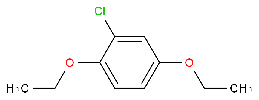 6-CHLORO-1,4-DIETHOXYBENZENE_分子结构_CAS_52196-74-4)