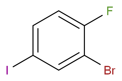 3-Bromo-4-fluoroiodobenzene 98%_分子结构_CAS_811842-30-5)