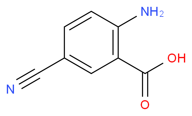 2-amino-5-cyanobenzoic acid_分子结构_CAS_99767-45-0