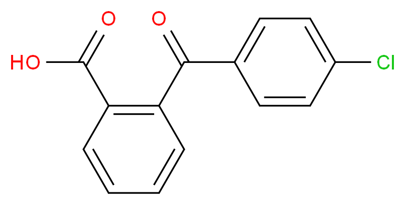 2-(4'-Chlorobenzoyl)benzoic Acid_分子结构_CAS_85-56-3)