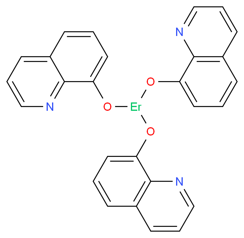 三(8-羟基喹啉)铒(III)_分子结构_CAS_23606-16-8)