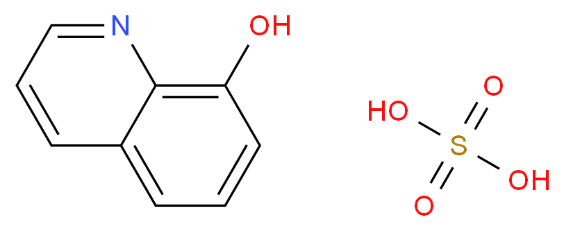 quinolin-8-ol; sulfuric acid_分子结构_CAS_134-31-6