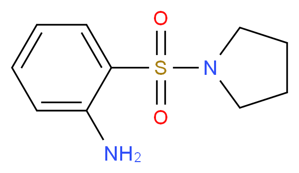 2-(pyrrolidin-1-ylsulfonyl)aniline_分子结构_CAS_163460-75-1)