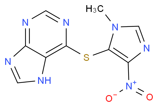 硫唑嘌呤_分子结构_CAS_446-86-6)