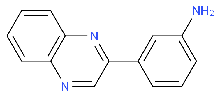 3-(2-Quinoxalinyl)aniline_分子结构_CAS_)