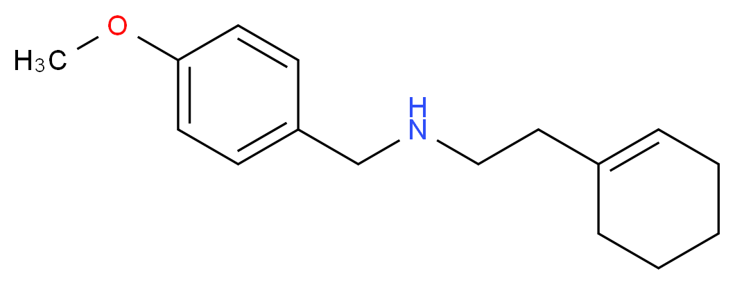 [2-(cyclohex-1-en-1-yl)ethyl][(4-methoxyphenyl)methyl]amine_分子结构_CAS_356537-08-1