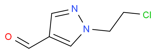 1-(2-chloroethyl)-1H-pyrazole-4-carbaldehyde_分子结构_CAS_864723-36-4)