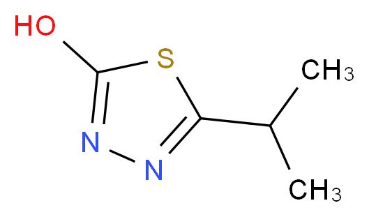 5-(propan-2-yl)-1,3,4-thiadiazol-2-ol_分子结构_CAS_84352-67-0