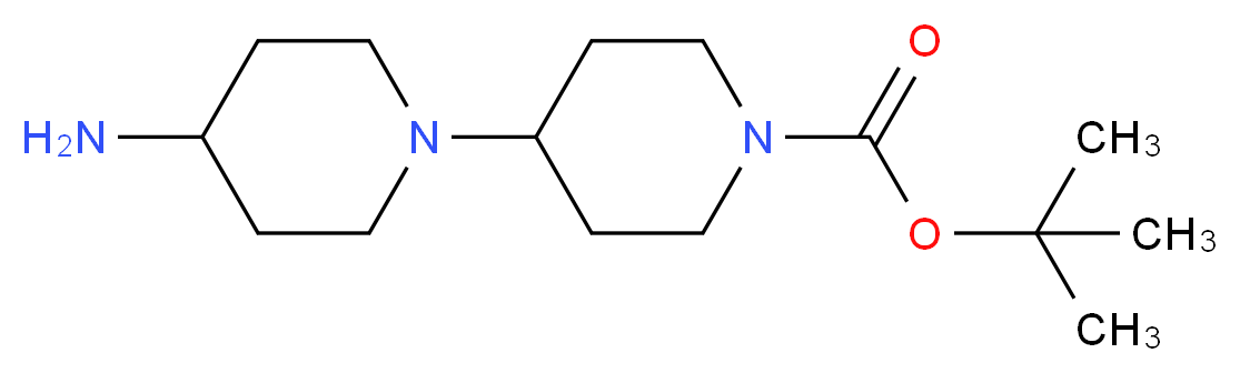 tert-butyl 4-(4-aminopiperidin-1-yl)piperidine-1-carboxylate_分子结构_CAS_959237-16-2